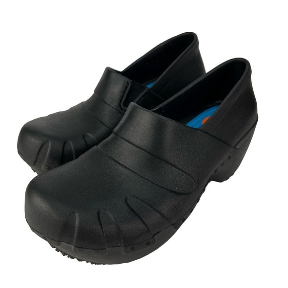 Dr. Scholl’s Shoes - EUC Dr. Scholl's 7 Work Trance Black Slip Resistant Clog Slip/On Wedge Platform